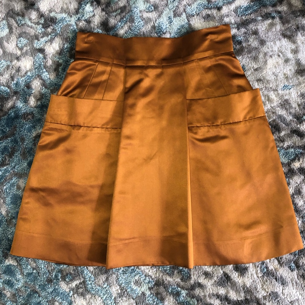 Brown Silk Chloé Skirt
